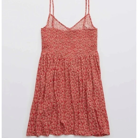 aerie - Front Button Floral Mini Dress - Size Medium - Picture 2 of 7
